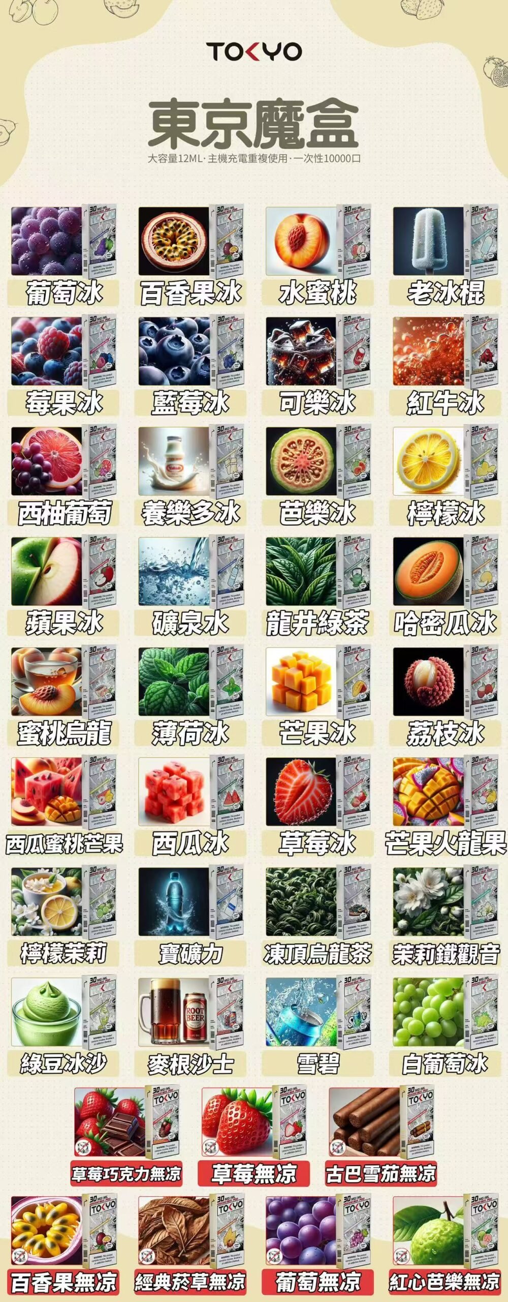 【滿3盒加購100送主機】TOKYO MOHOO BOX 東京魔盒 極簡商務風格專用彈 12ml 巨量裝 10000口長效煙彈 30mg/ml 尼古丁鹽感 台灣現貨秒發:圖片 2