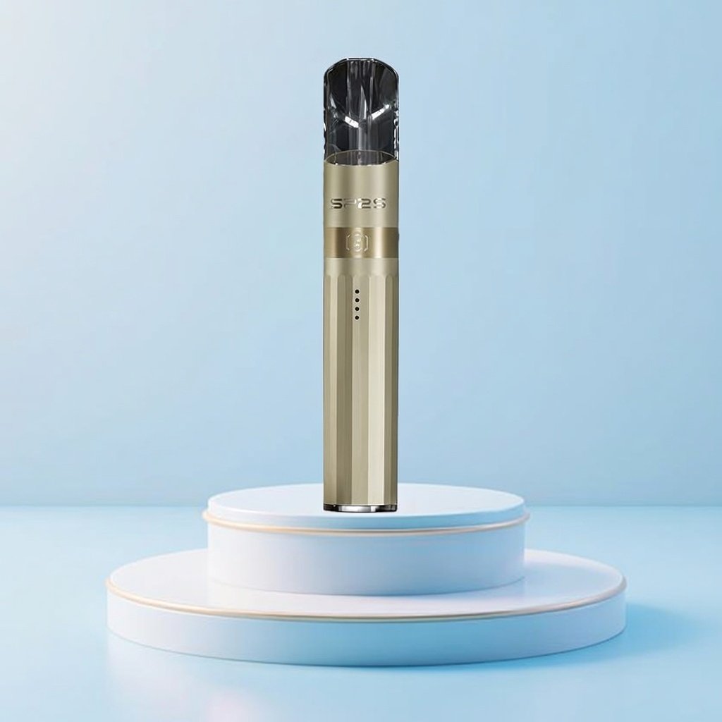 SP2S 思博瑞 鈦合金一代主機 奢華電鍍鈦色工藝美學 380mAh穩定輸出 電鍍鈦色抗指紋設計 穩定輸出不間斷 通配一代煙彈 台灣現貨:圖片 4