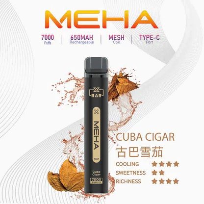 魅嗨小黑條 MEHA XBAR 7000抛棄式 Mesh芯爆發力強 3%丁鹽黃金配方 極強冰感體驗 650mAh大電量可充電長效續航 台灣現貨:圖片 12