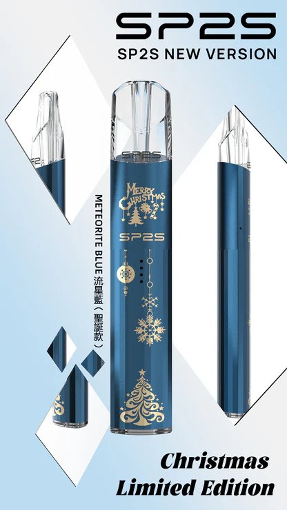 SP2S 聖誕限定 頂級鈦金屬浮雕主機 幻影七彩 LED 燈效「夜店最亮點」鈦金屬立體浮雕 一代煙彈完美兼容 台灣現貨秒發:圖片 5
